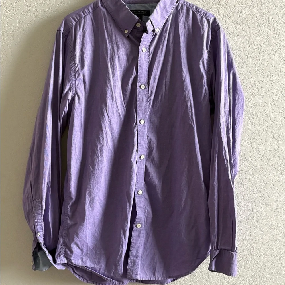 Banana Republic Men’s Button-Down Shirt — Peach and Lavender bundle. GET BOTH
